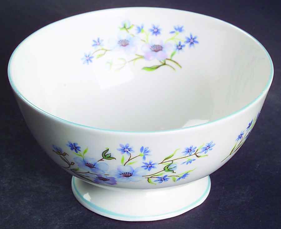 Blue Rock (York) Open Sugar Bowl by Shelley-1