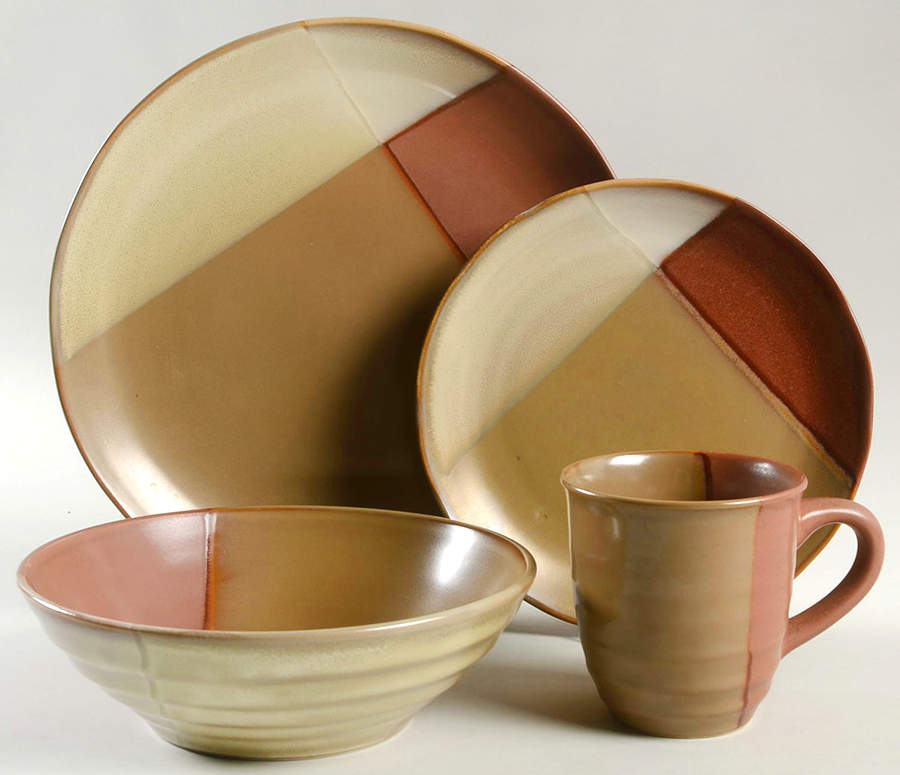Gold Dust Sienna 4 Piece Place Setting by Sango-1