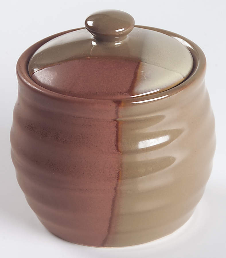 Gold Dust Sienna Sugar Bowl & Lid by Sango-1