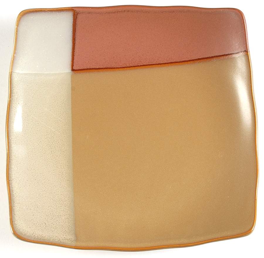 Gold Dust Sienna Square Salad Plate by Sango-1