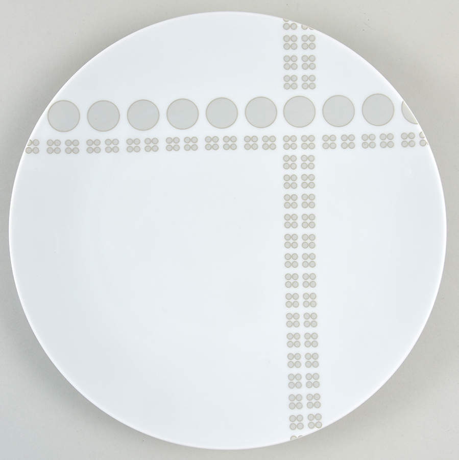 Columbus Circle Taupe Dinner Plate by Studio Nova-1