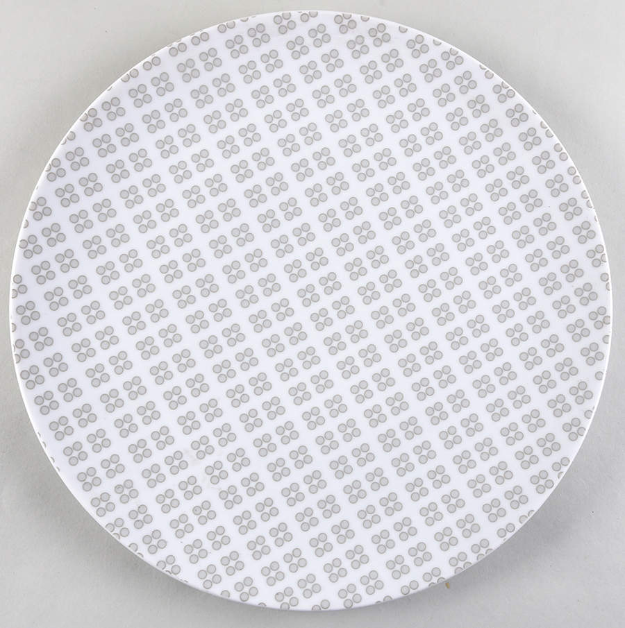 Columbus Circle Taupe 12" Chop Plate (Round Platter) by Studio Nova-1