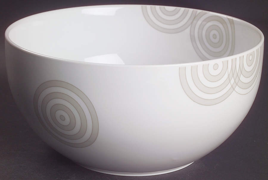 Concentric Circle 9" Salad Serving Bowl by Studio Nova-1