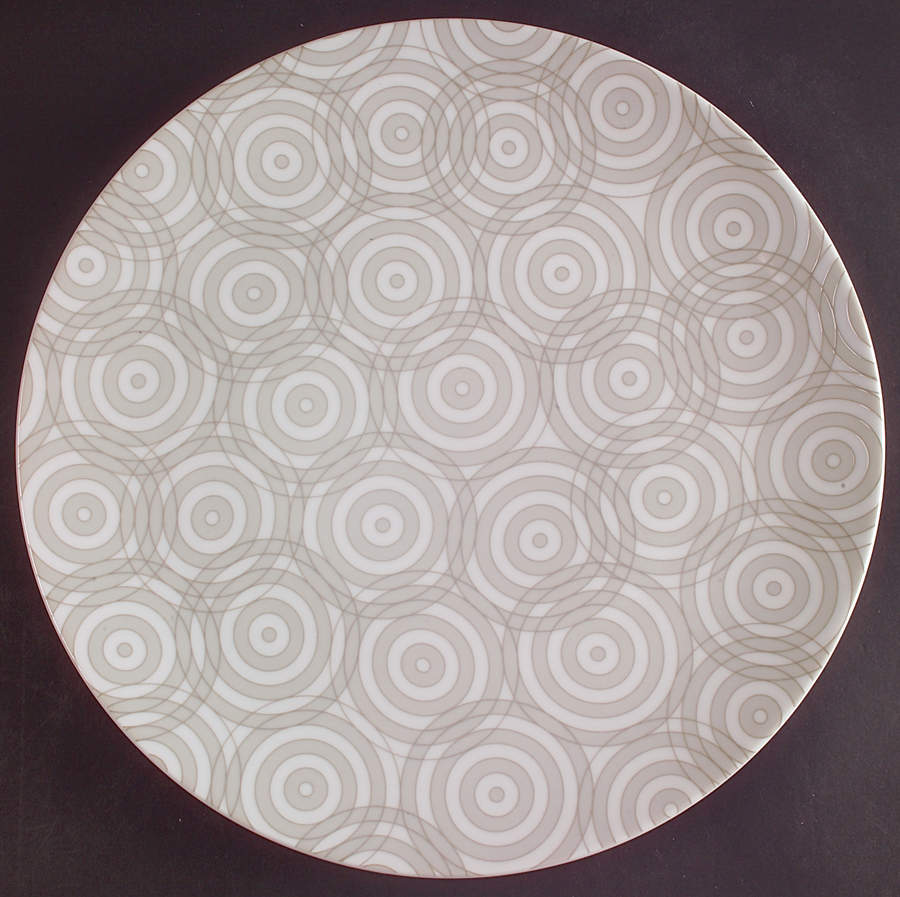 Concentric Circle 12" Chop Plate (Round Platter) by Studio Nova-1