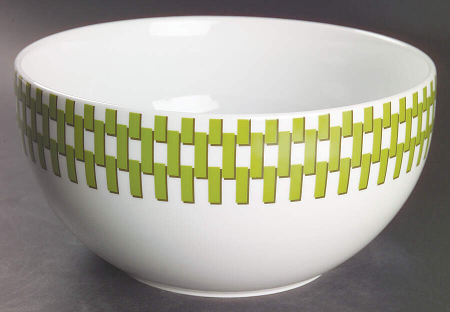 Foley Square Green 9" Salad Serving Bowl by Studio Nova-1