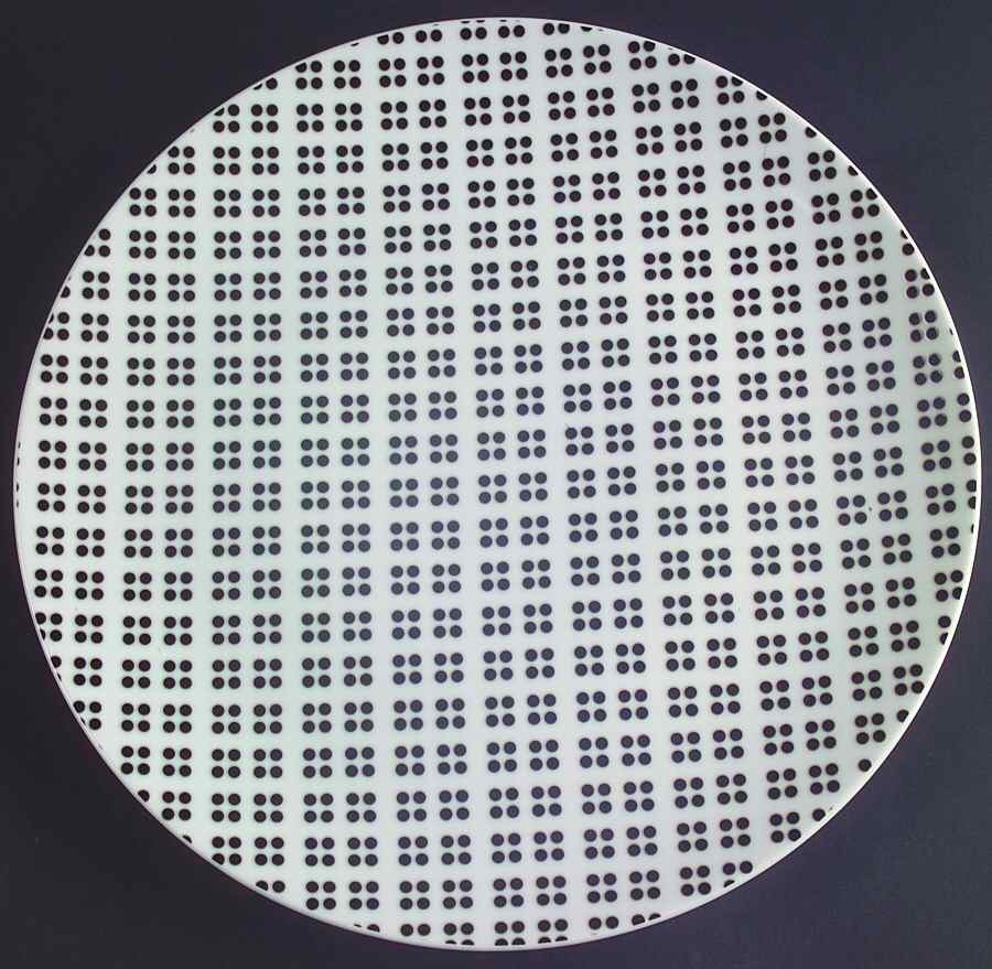 Columbus Circle Black 12" Chop Plate (Round Platter) by Studio Nova-1