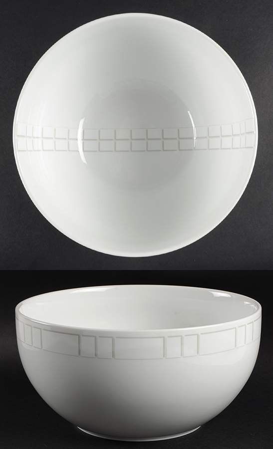 Park Avenue Grid 9" Salad Serving Bowl by Studio Nova-1