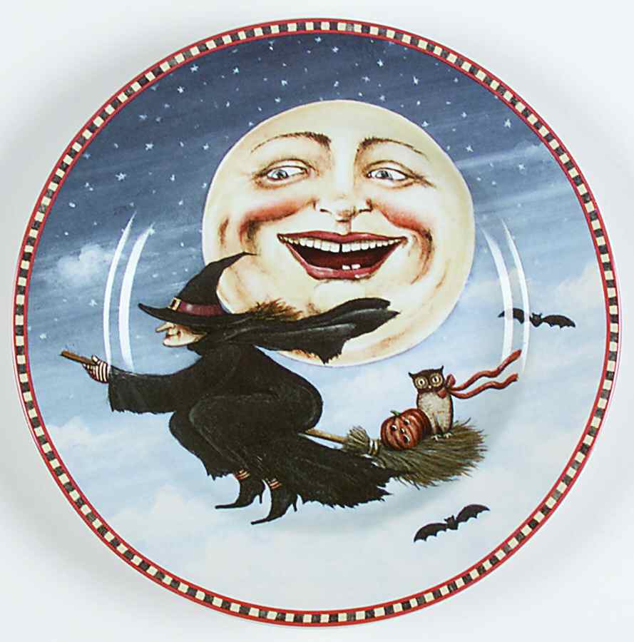 Haunted Hollow Halloween (Decal) Dessert/Pie Plate by Sakura-1
