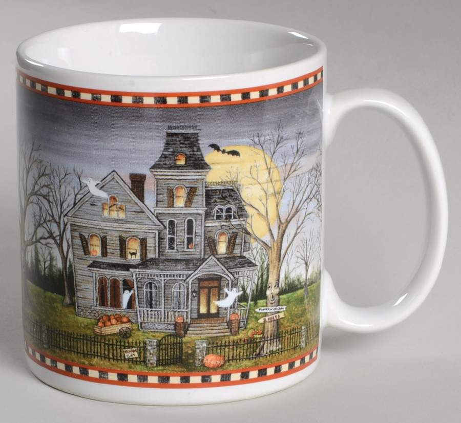 Haunted Hollow Halloween (Decal) Mug by Sakura-1