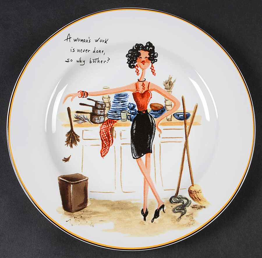 Spring Cleaning Salad/Dessert Plate by Sakura-1