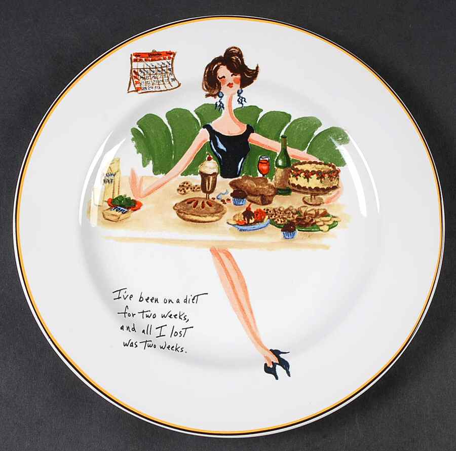 Spring Cleaning Salad/Dessert Plate by Sakura-1