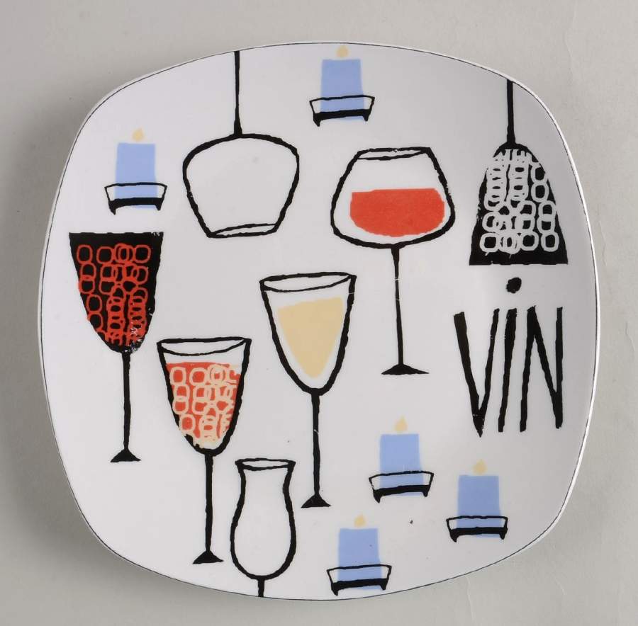 Wine & Cheese Dessert/Pie Plate by Sakura-1