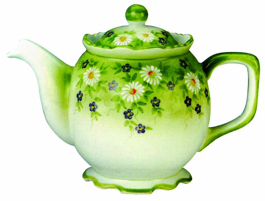 Daisies Teapot & Lid by Sadek-1