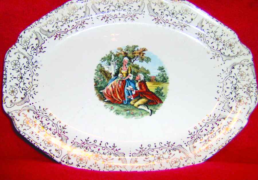 SAB77 14" Oval Serving Platter by Sabin-1