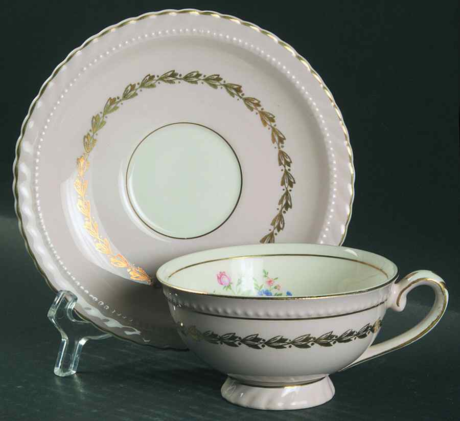 STB295 Footed Cup & Saucer Set by Steubenville-1