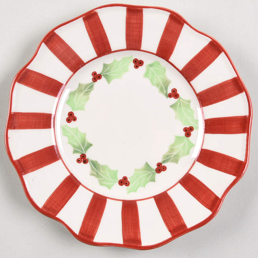 Holly Berries Salad Plate by Sadek-1