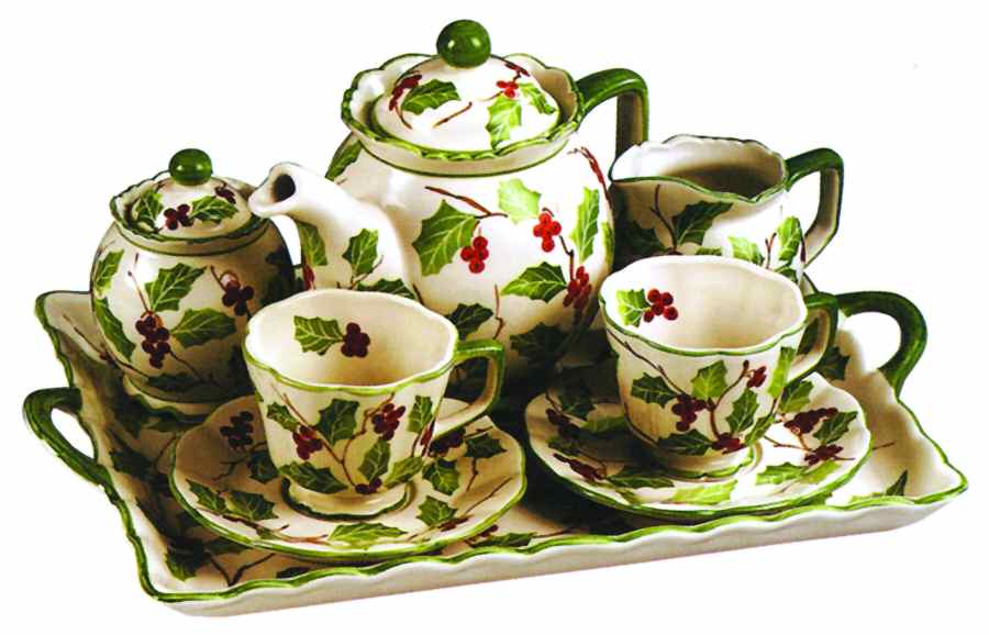 Holly Berries Breakfast Tray by Sadek-1