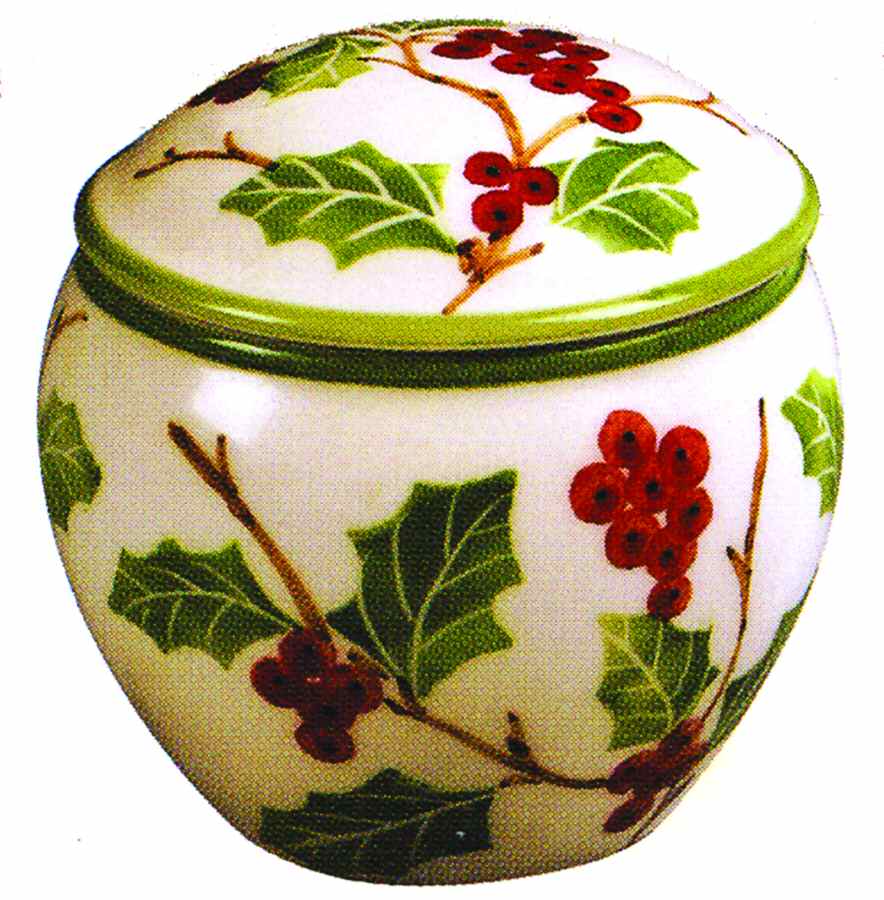 Holly Berries Candy Box & Lid by Sadek-1