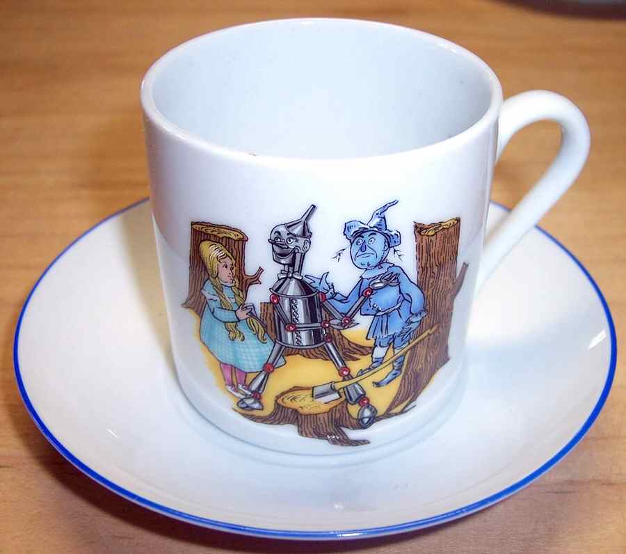 Wizard of Oz Flat Demitasse Cup & Saucer Set by Smithsonian Institute-1