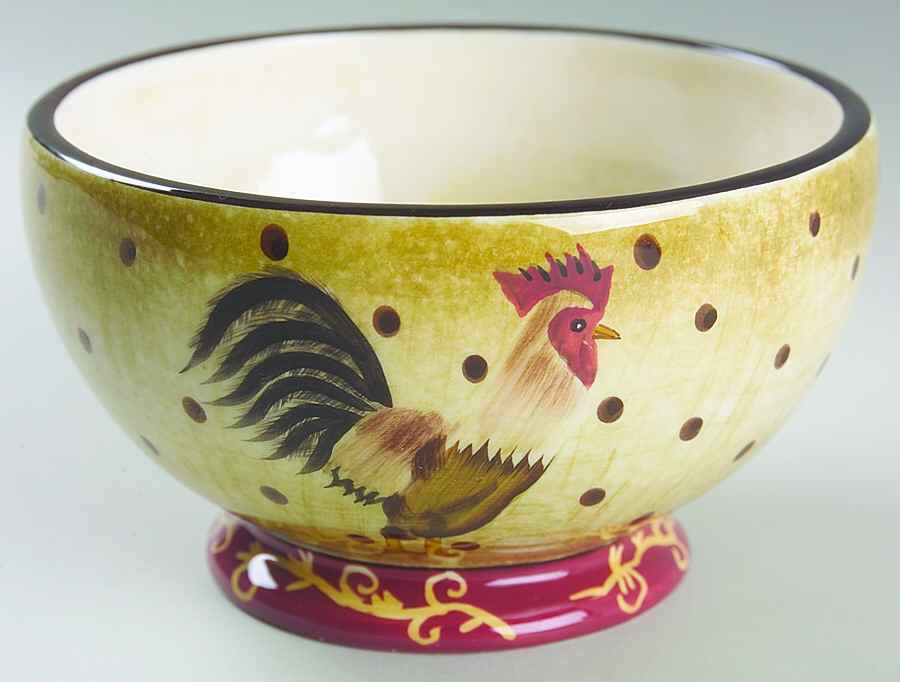 Farmhouse Rooster Fruit/Cereal Bowl by Sakura-1