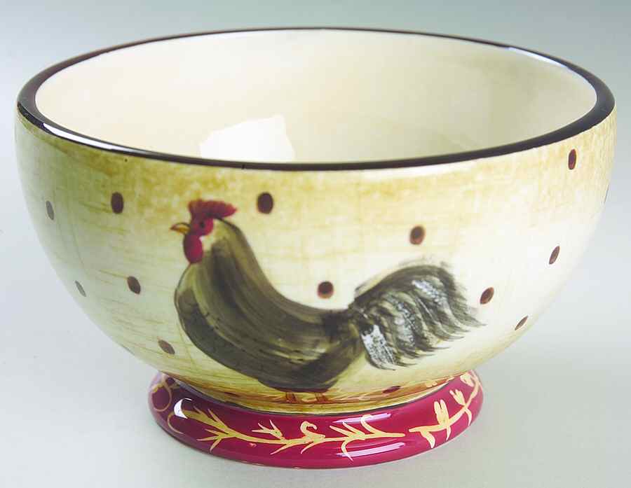 Farmhouse Rooster Fruit/Cereal Bowl by Sakura-1