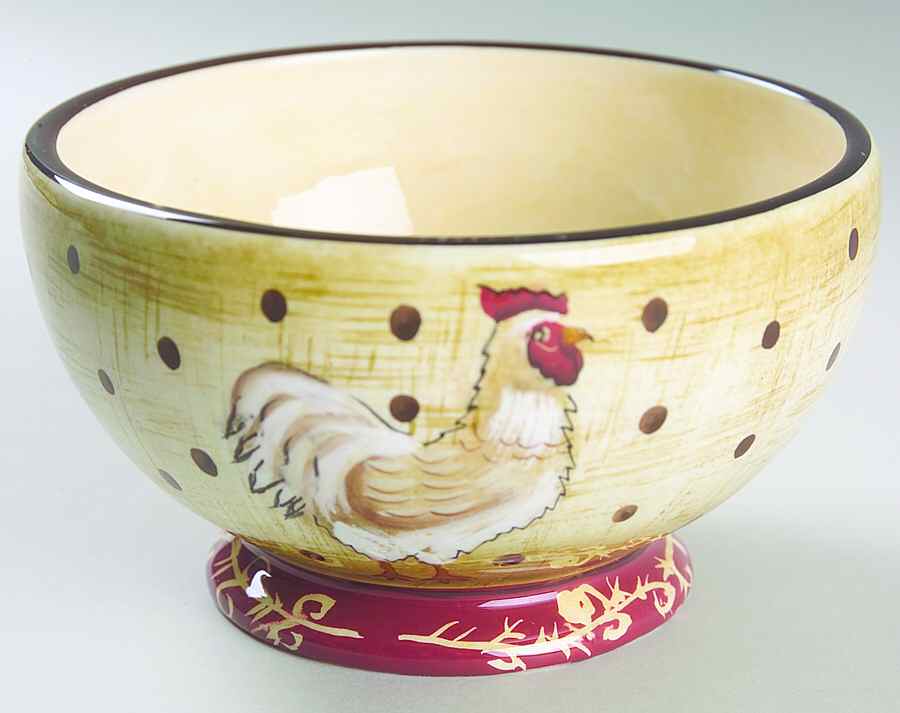 Farmhouse Rooster Fruit/Cereal Bowl by Sakura-1