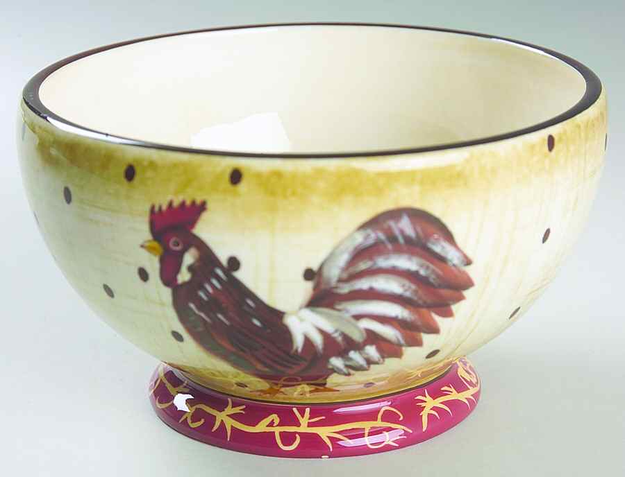 Farmhouse Rooster Fruit/Cereal Bowl by Sakura-1