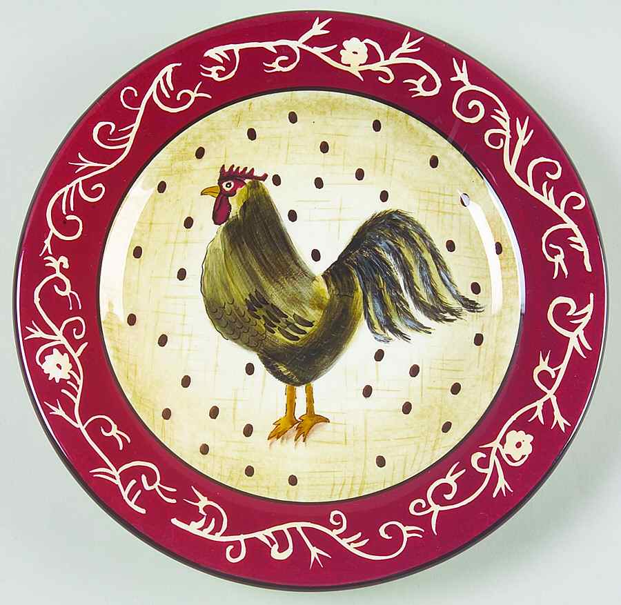 Farmhouse Rooster Salad Plate by Sakura-1