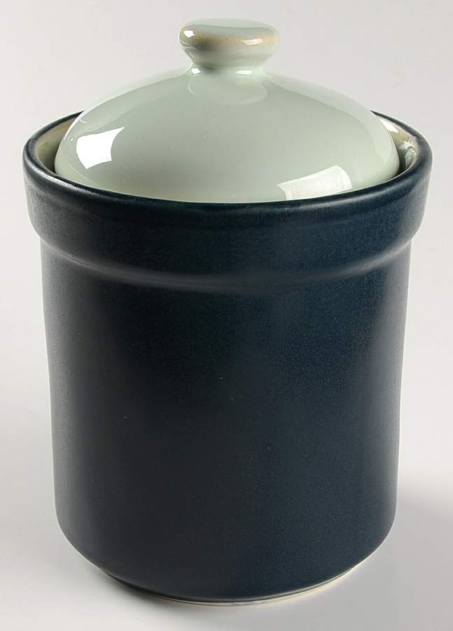 Sensations Blue Medium Canister & Lid by Sango-1