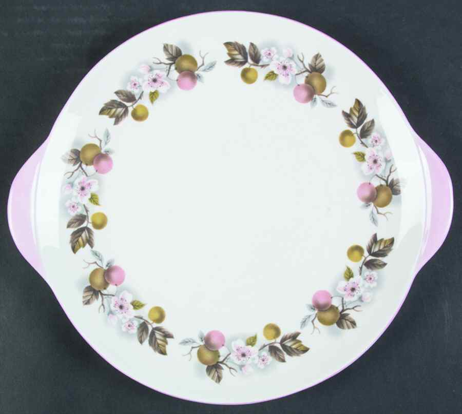 Wild Apple (Richmond Shape) Handled Cake Plate by Shelley-1