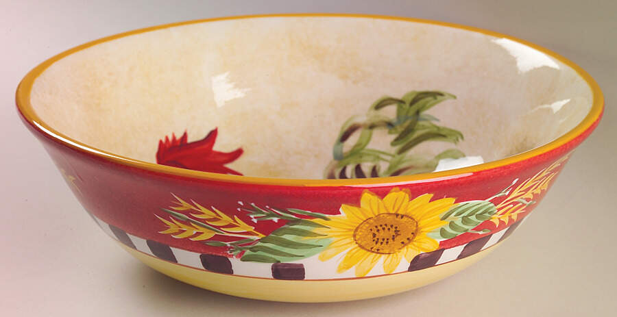Chanticleer 11" Large Salad Serving Bowl by Sakura-1