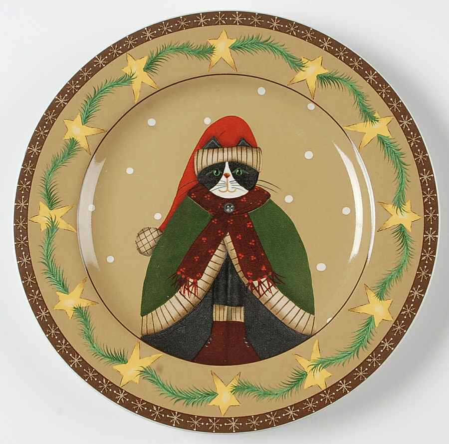Cozy Cats Salad/Dessert Plate by Sakura-1