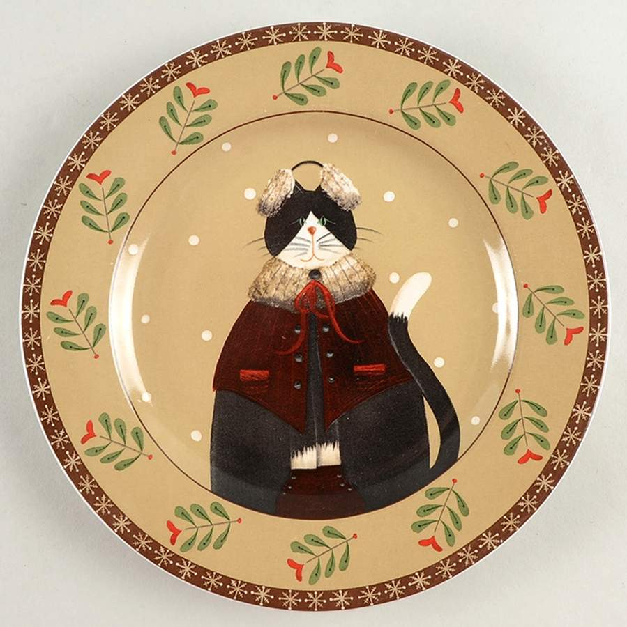 Cozy Cats Salad/Dessert Plate by Sakura-1