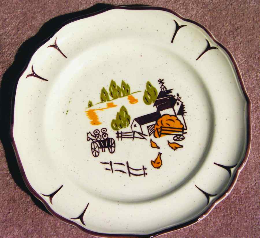 Countryside Dinner Plate by Santa Anita-1