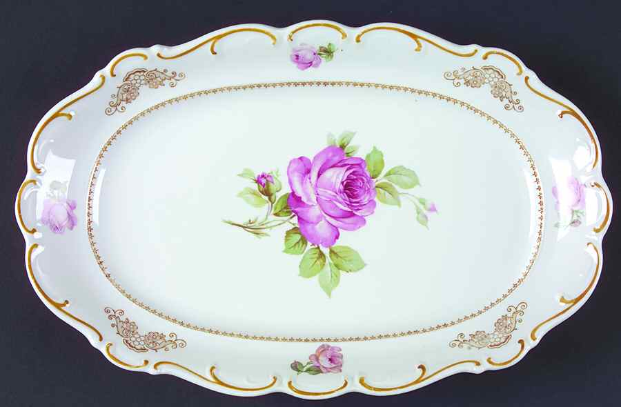 SCH472 14" Oval Serving Platter by Schumann - Bavaria-1