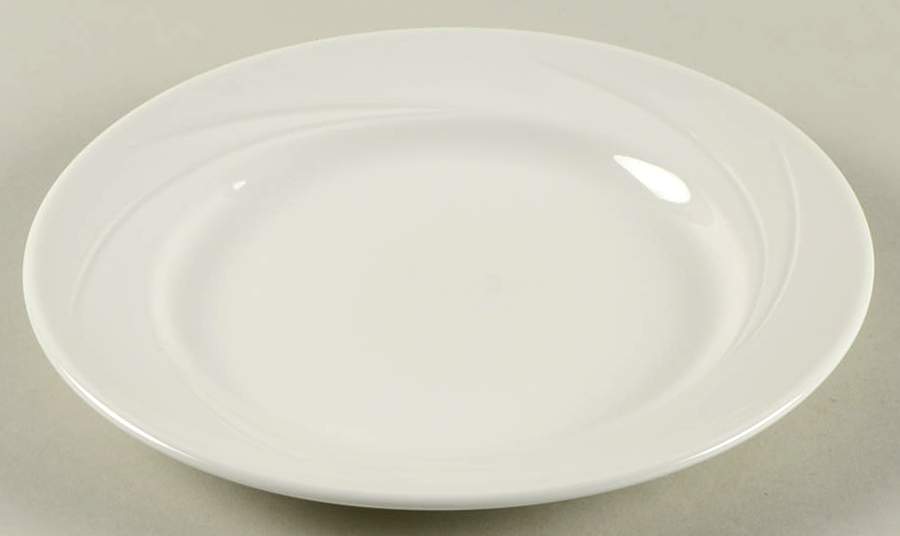 White Monte Carlo Luncheon Plate by Steelite-1