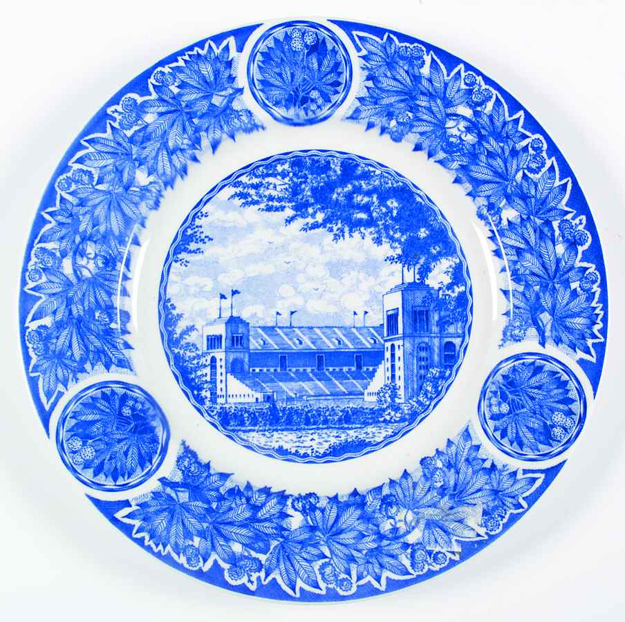Ohio State University Plates Blue Dinner Plate by Shenango-1