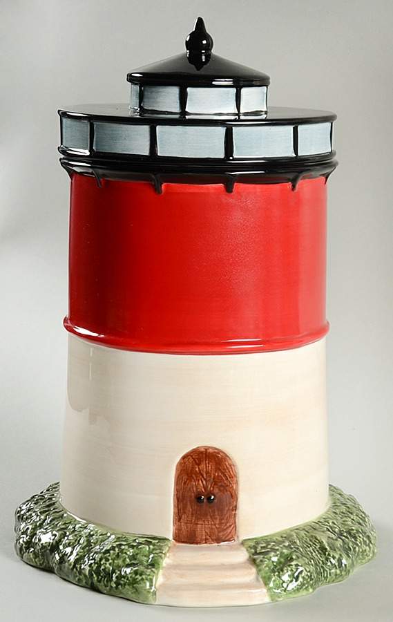 Nantucket Shoreline (Decal) Figural Cookie Jar & Lid by Sakura-1