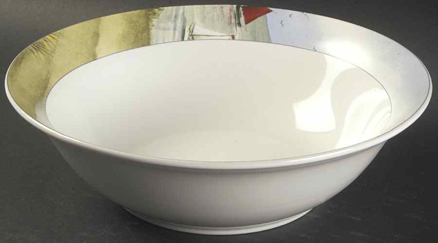 Nantucket Shoreline (Decal) 9" Round Vegetable Bowl by Sakura-1