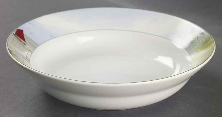 Nantucket Shoreline (Decal) Soup/Cereal Bowl by Sakura-1