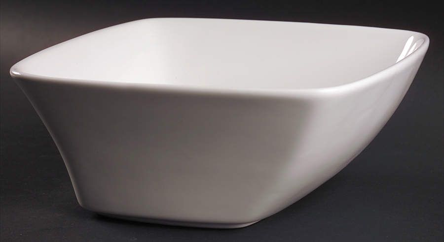 Compose White 9" Round Vegetable Bowl by Studio Nova-1