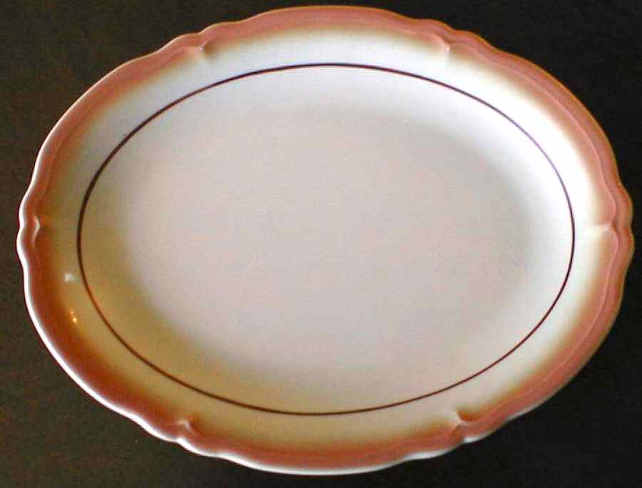 SHO267 14" Oval Serving Platter by Shenango-1