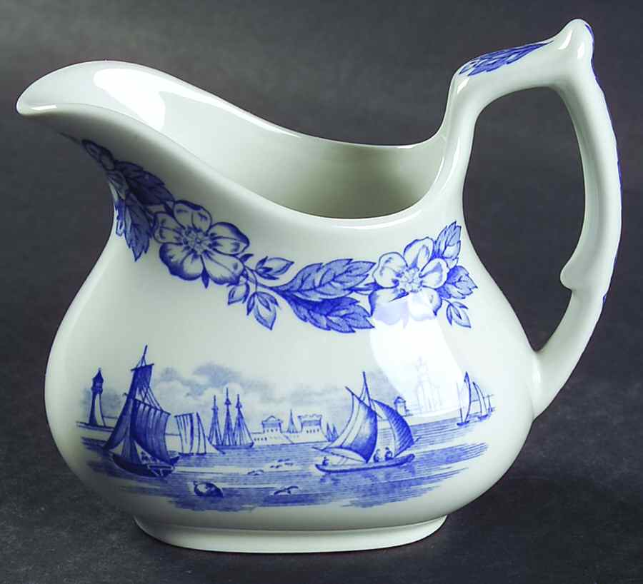 Old Salem (Blue Room Collection) Creamer by Spode-1