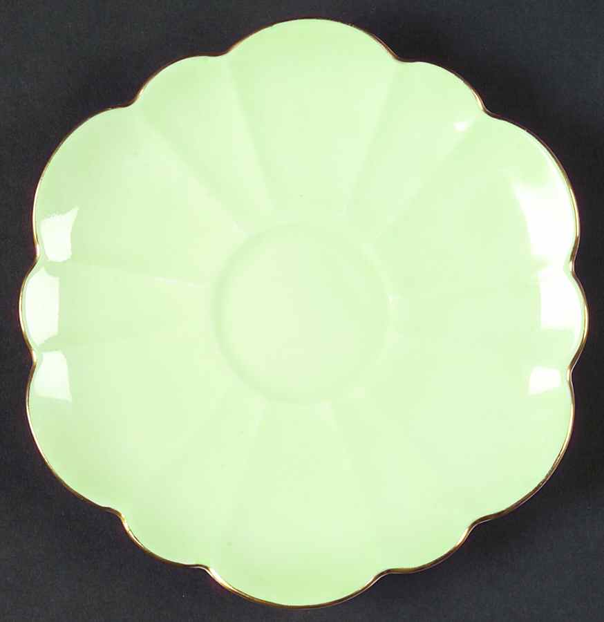 13633 Mint Green Saucer by Shelley-1