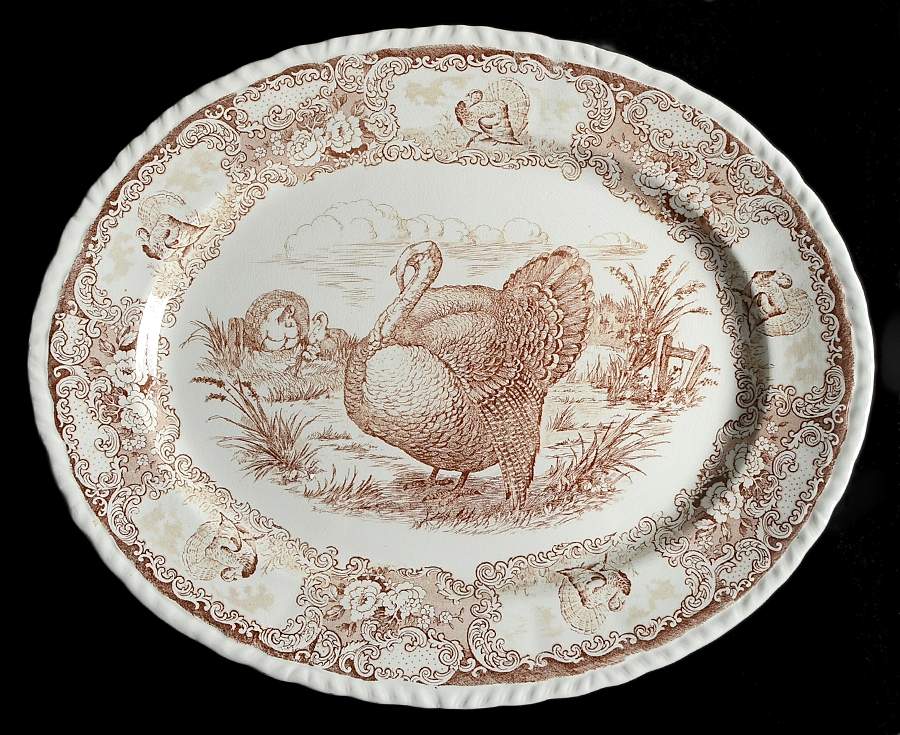 STF37 20" Oval Serving Platter by Staffordshire-1