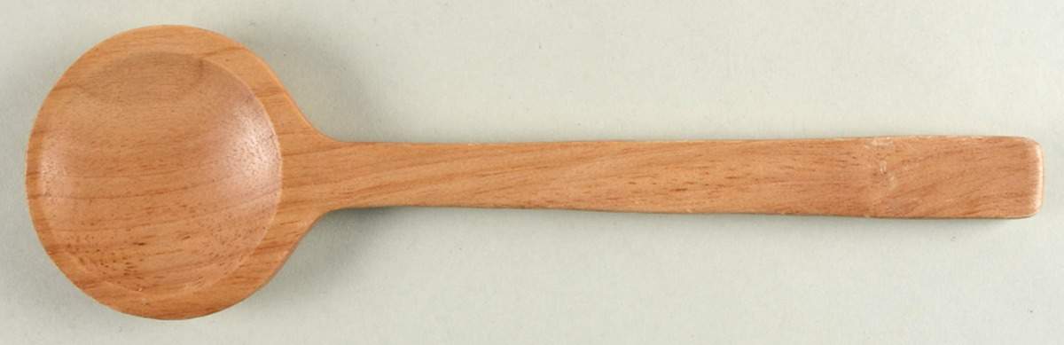 Fruit Haven Solid Wood Salad Serving Spoon by Spode-1