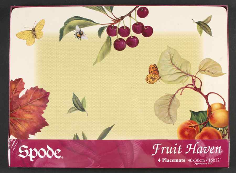 Fruit Haven Corkboard Placemat - Set of 4 by Spode-1