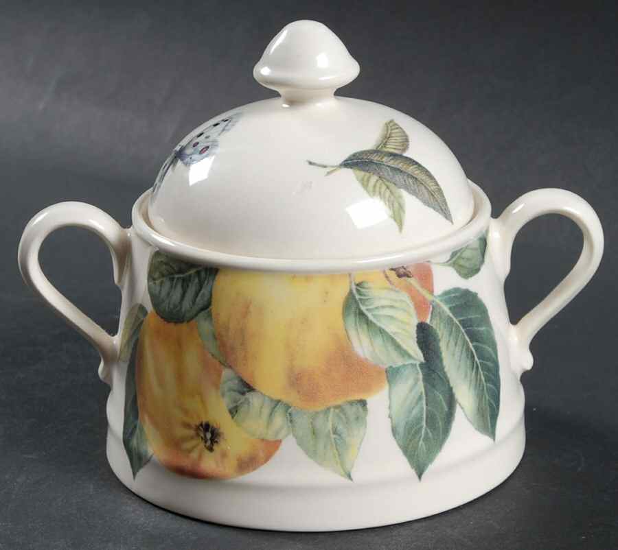 Fruit Haven Ascot Sugar Bowl & Lid by Spode-1