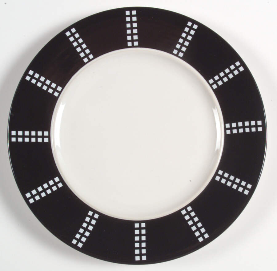 Pezze Black Salad Plate by Studio Nova-1