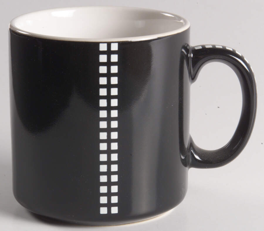 Pezze Black Mug by Studio Nova-1